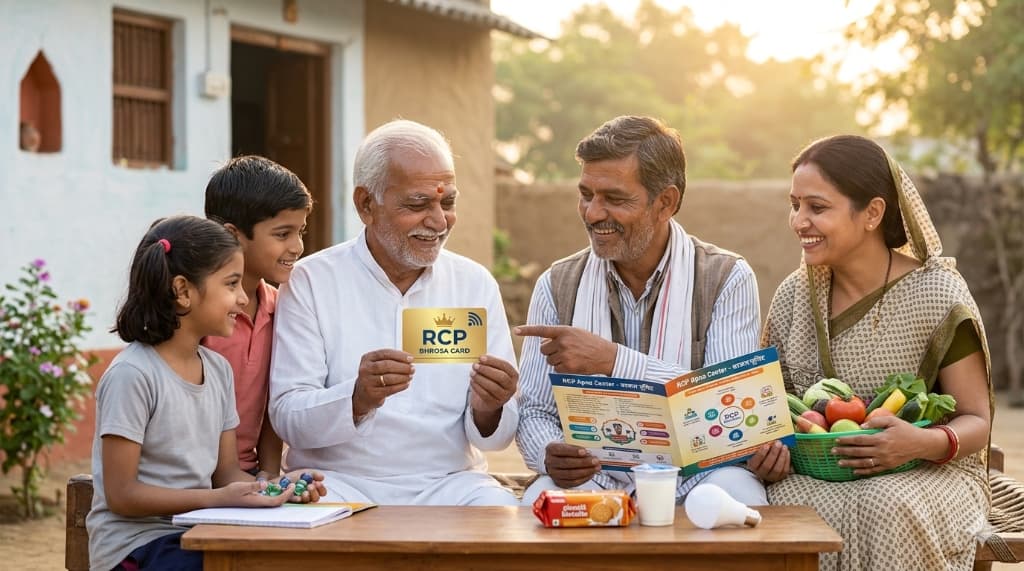 Indian Family with RCP Bharosa Card
